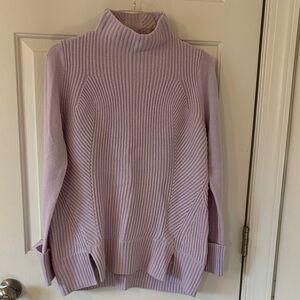 Elie Tahari Lilac Cowl Neck Sweater